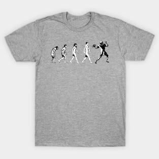 Football Evolution Quarterback American Footy T-Shirt